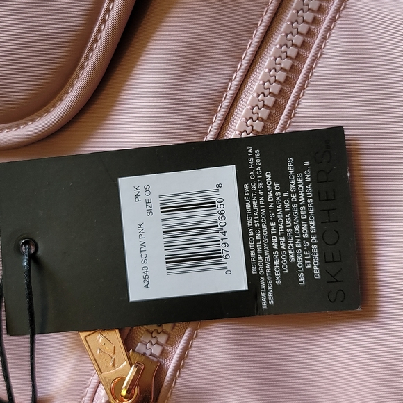 NWT Skechers Nylon Drawstring Backpack in Pink - Picture 11 of 11